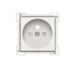 Enjoliveur, Prise, Original, Simple, White, Prise-2P+T x1, L5,6cm, H5,6cm - Niko