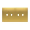 Interrupteur*Font Barcelona Façade, 5.1, Bridge, Double horizontal, Laiton doré brossé mat, Interrupteur x4, L16,1cm, H9cm -