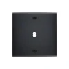 Façade à vis, Confidence, Simple, Noir, Interrupteur x1, L8cm, H8cm - Modelec