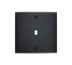 Façade à vis, Confidence, Simple, Noir, Interrupteur x1, L8cm, H8cm - Modelec