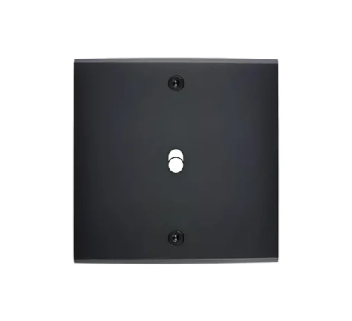 Façade à vis, Confidence, Simple, Noir, Interrupteur x1, L8cm, H8cm - Modelec