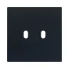 Interrupteur*Font Barcelona Façade, Bridge, Simple, Noir mat, Interrupteur x2, L9cm, H9cm -