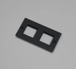 Façade, Buster, Double horizontal, Noir, Sans insert, L16,1cm, H9cm - Buster & Punch