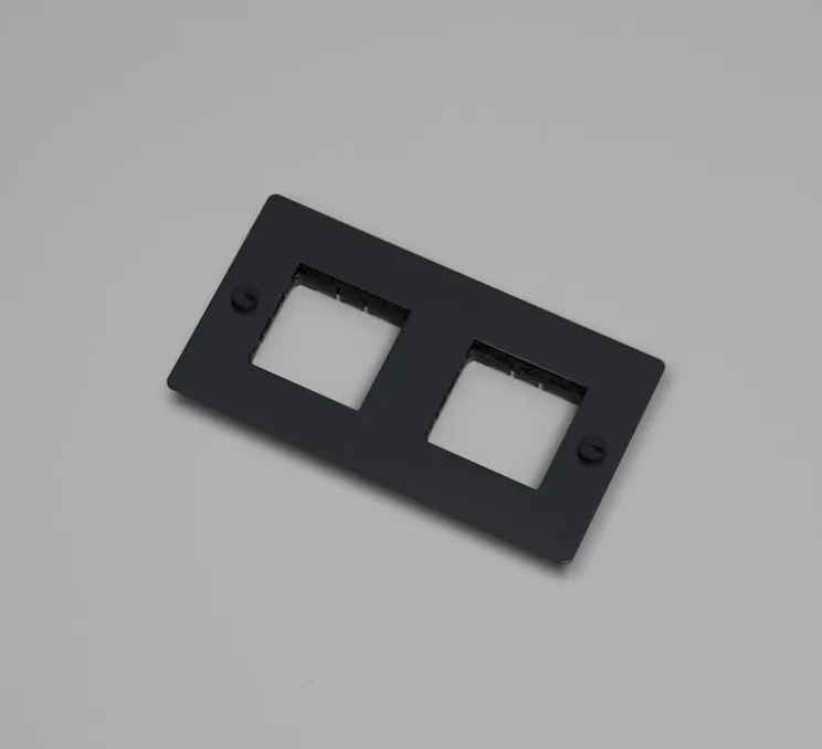 Façade, Buster, Double horizontal, Noir, Sans insert, L16,1cm, H9cm - Buster & Punch