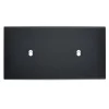 Interrupteur*Modelec Façade, Confidence, Double horizontal, Noir mat, Interrupteur x2, L15,1cm, H8cm -