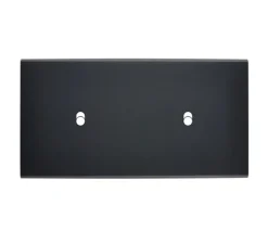 Interrupteur*Modelec Façade, Confidence, Double horizontal, Noir mat, Interrupteur x2, L15,1cm, H8cm -