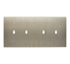 Façade, Confidence, Double horizontal, Acier, Interrupteur x2, Interrupteur x2, L15,1cm, H8cm - Modelec