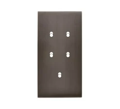 Façade, Confidence, Double vertical, Canon de fusil, Interrupteur x2, Interrupteur x2, Interrupteur x1, L8cm, H15,1cm - Modelec