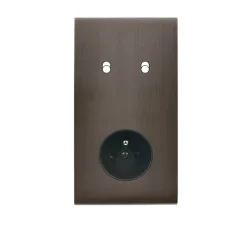 Prise*Modelec Façade, Confidence, Double vertical, Canon de fusil, L8cm, H15,1cm -