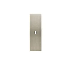 Façade, Confidence, Etroit-long, Acier brossé, Interrupteur x1, L4cm, H12,5cm - Modelec