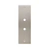 Interrupteur*Modelec Façade, Confidence, Etroit-long, Nickel satiné, Interrupteur x2, À vis, L4cm, H12,5cm -