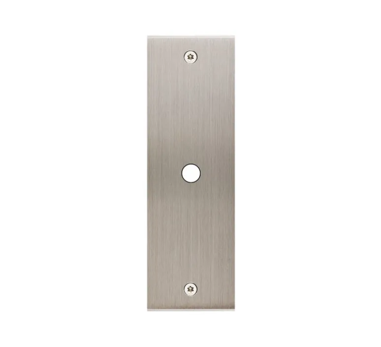 Interrupteur*Modelec Façade, Confidence, Etroit-long, Nickel satiné, Interrupteur x1, À vis, L4cm, H12,5cm -