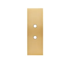 Façade, Confidence, Etroit-long, Laiton brossé, Push x2, L4cm, H12,5cm - Modelec