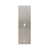 Interrupteur*Modelec Façade, Confidence, Etroit-long, Nickel satiné, Interrupteur x1, À vis, L8cm, H12,6cm -