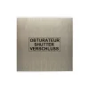 Accessoires*Modelec Façade, Confidence, Simple, Acier brossé, Obturateur, L8cm, H8cm -