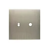 Interrupteur*Modelec Façade, Confidence, Simple, Acier brossé, Interrupteur x2, Levier et push, L8cm, H8cm -