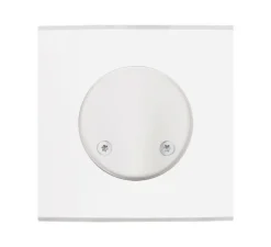 Accessoires*Modelec Façade, Confidence, Simple, Blanc, Sortie de câble x1, L8cm, H8cm -