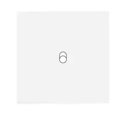 Interrupteur*Modelec Façade, Confidence, Simple, Blanc Email, Interrupteur x1, L8cm, H8cm -