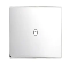 Interrupteur*Modelec Façade, Confidence, Simple, Chrome, Interrupteur x1, L8cm, H8cm -