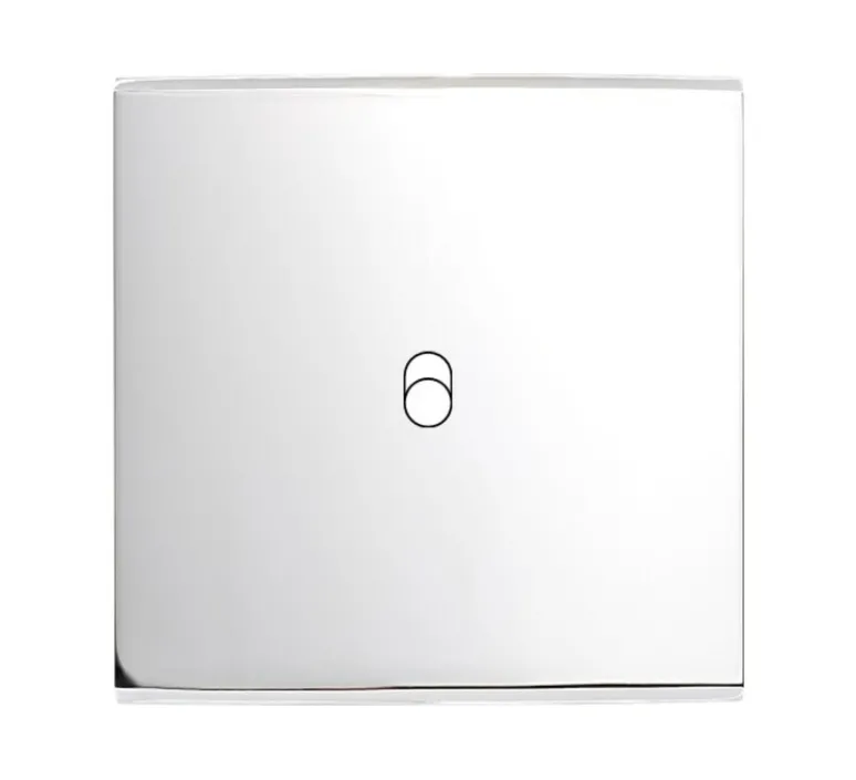 Interrupteur*Modelec Façade, Confidence, Simple, Chrome, Interrupteur x1, L8cm, H8cm -