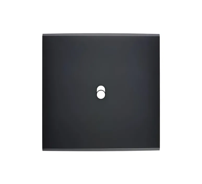 Interrupteur*Modelec Façade, Confidence, Simple, Noir, Interrupteur x1, L8cm, H8cm -