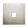 Façade, Confidence, Simple, Nickel satiné, Prise-RJ45 x1, L8cm, H8cm - Modelec
