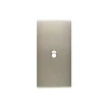 Interrupteur*Modelec Façade, Confidence, Étroit, Acier brossé, Interrupteur x1, L4cm, H8cm -