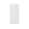 Façade, Désir, Double vertical, Blanc mat, Interrupteur x2, L8cm, H15,1cm - Modelec