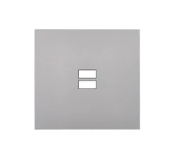 Façade, Désir, Simple, Aluminium mat, Prise-USB A/C x1, L8cm, H8cm - Modelec