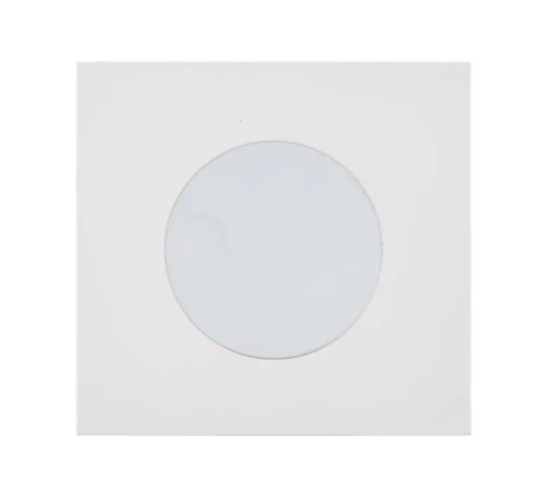 Interrupteur*Modelec Façade, Désir, Simple, Blanc mat, Variateur rotatif x1, L8cm, H8cm -