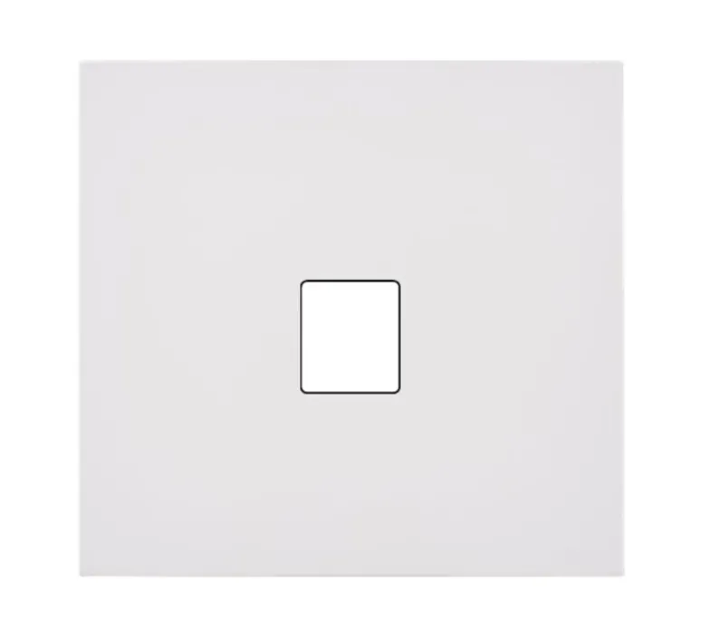 Prise*Modelec Façade, Désir, Simple, Blanc mat, Prise-RJ45 x1, L8cm, H8cm -