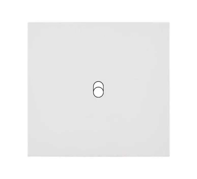 Interrupteur*Modelec Façade, Désir, Simple, Blanc mat, Interrupteur x1, L8cm, H8cm -