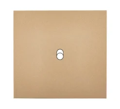 Interrupteur*Modelec Façade, Désir, Simple, Doré mat, Interrupteur x1, L8cm, H8cm -