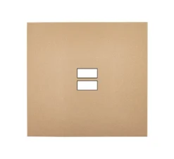 Façade, Désir, Simple, Doré mat, Prise-USB A/C x1, L8cm, H8cm - Modelec