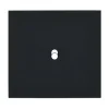 Interrupteur*Modelec Façade, Désir, Simple, Noir mat, Interrupteur x1, L8cm, H8cm -