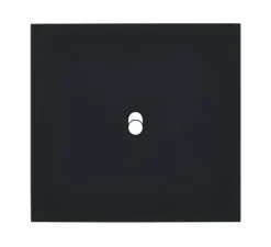 Interrupteur*Modelec Façade, Désir, Simple, Noir mat, Interrupteur x1, L8cm, H8cm -