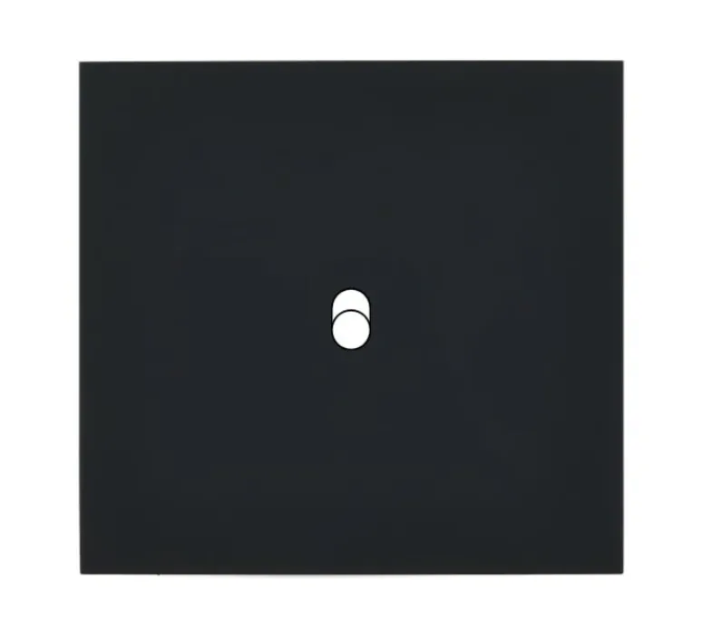 Interrupteur*Modelec Façade, Désir, Simple, Noir mat, Interrupteur x1, L8cm, H8cm -