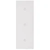 Interrupteur*Modelec Façade, Désir, Triple vertical, Blanc mat, Interrupteur x1, Interrupteur x1, Interrupteur x1, L8cm, H22,2cm -