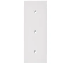 Interrupteur*Modelec Façade, Désir, Triple vertical, Blanc mat, Interrupteur x1, Interrupteur x1, Interrupteur x1, L8cm, H22,2cm -