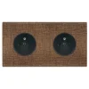 Façade, Fascination, Double horizontal, Coslan, Prise-2P+T x2, L15,1cm, H8cm - Modelec