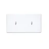 Façade, Hitera, Double horizontal, Blanc soft touch, Interrupteur x2, L15,6cm, H8,5cm - Modelec