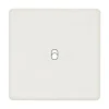 Interrupteur*Modelec Façade, Hitera, Simple, Blanc soft, Interrupteur x1, L8,5cm, H8,5cm -