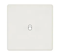 Interrupteur*Modelec Façade, Hitera, Simple, Blanc soft, Interrupteur x1, L8,5cm, H8,5cm -