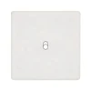 Façade, Hitera, Simple, Blanc terrazzo, Interrupteur x1, L8,5cm, H8,5cm - Modelec