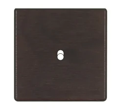 Façade, Hitera, Simple, Chêne foncé, Interrupteur x1, L8,5cm, H8,5cm - Modelec