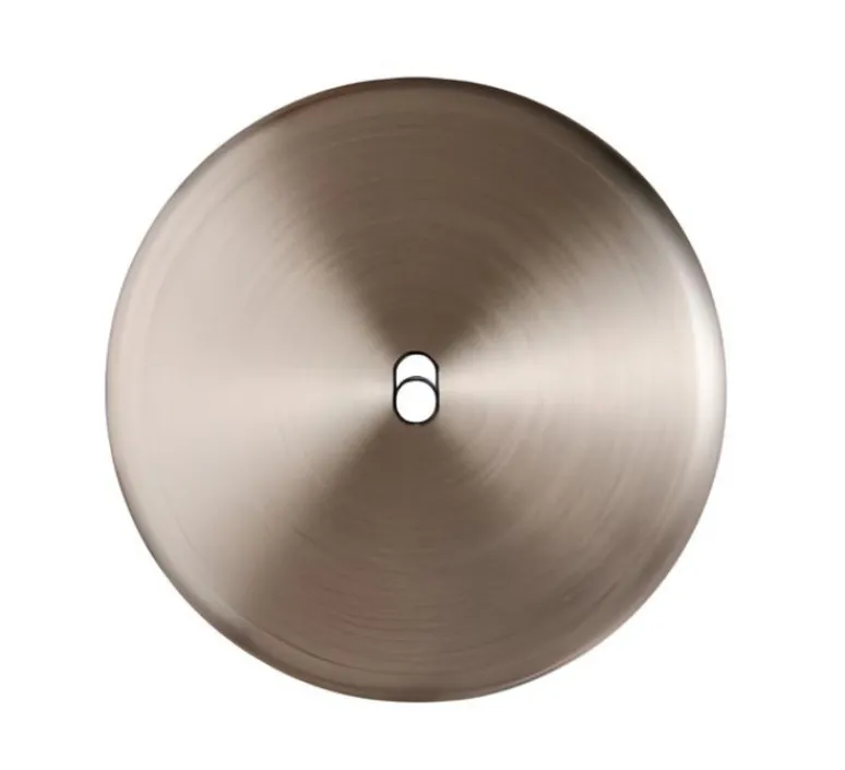 Interrupteur*Modelec Façade, Iris Horizon, Simple, Nickel satiné, Interrupteur x1, L8cm, H8cm -