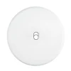 Façade, Iris, Simple, Blanc soft touch, Interrupteur x1, L8cm, H8cm - Modelec