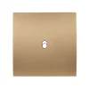 Interrupteur*Modelec Façade, Karo, Simple, Doré satin, Interrupteur x1, L8cm, H8cm -