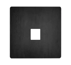 Façade, M, Simple, Acier verni STB, Prise-RJ45 x1, L8cm, H8cm - Modelec