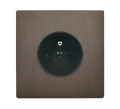 Prise*Modelec Façade, M, Simple, Canon de fusil, Prise-2P+T x1, L8cm, H8cm -